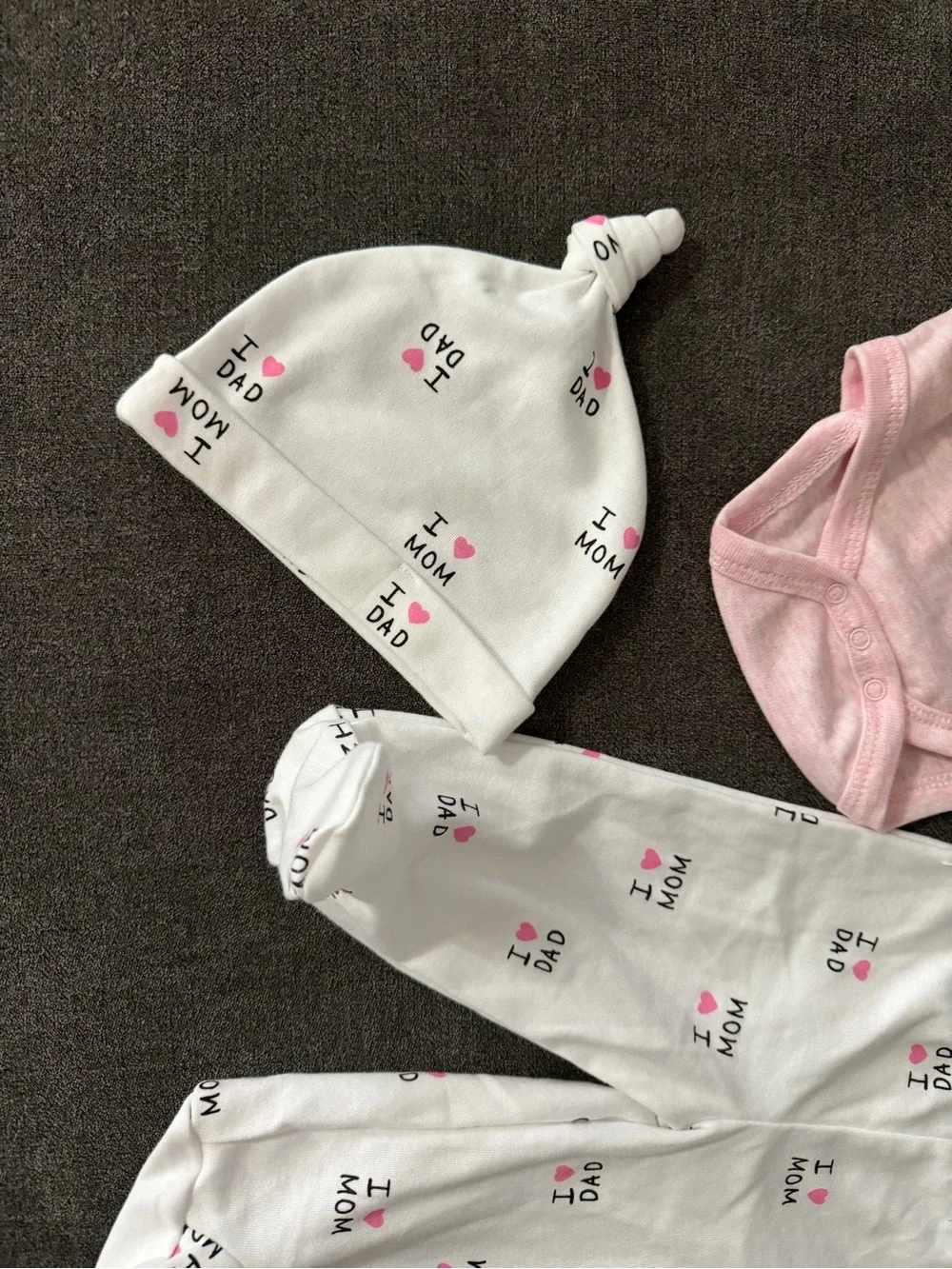 Darling Baby 6M I Love Mom & Dad 3 Piece Baby Girl Outfit Set 💕
